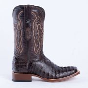 Print Croc Tail Brown Cowboy Boots