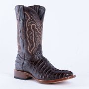 Print Croc Tail Brown Cowboy Boots