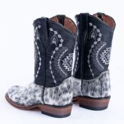 Black & White Hair On Cowhide Cowgirl Boots
