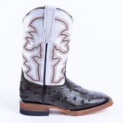 Ostrich Print Brown Cowgirl Boots