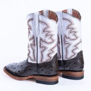 Ostrich Print Brown Cowgirl Boots