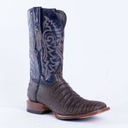 Caiman Belly Brown Western Boots Whit Hybrid Sole