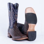 Caiman Belly Brown Western Boots Whit Hybrid Sole