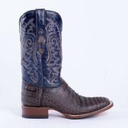 Caiman Belly Brown Western Boots Whit Hybrid Sole