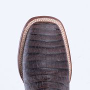 Caiman Belly Brown Western Boots Whit Hybrid Sole