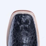 Croc Hornback Black Print Western Boots