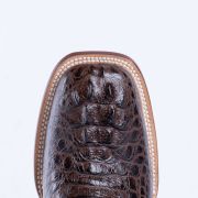 Croc Hornback Brown Print Western Boots