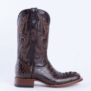Croc Hornback Brown Print Western Boots