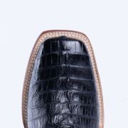 Croc Tail Black Print Western Boots