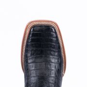 Croc Belly Black Western Boots Hybrid Sole
