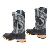 Croc Belly Matte Black Cowboy Boots