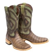 Croc Belly Matte Oak Cowboy Boots