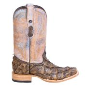 Fish Petrified Oak Cowboy Boots