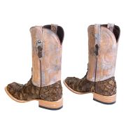 Fish Petrified Oak Cowboy Boots