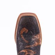 Genuine HandTooled Dark Brown Cowboy Boots