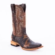 Genuine HandTooled Dark Brown Cowboy Boots