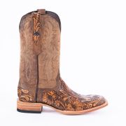 Genuine HandTooled Light Brown Cowboy Boots