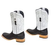 Matte Python Black Cowboy Boots