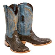 Matte Python Brown Cowboy Boots