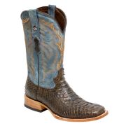 Matte Python Brown Cowboy Boots