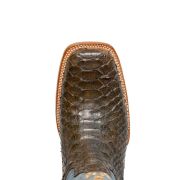 Matte Python Brown Cowboy Boots