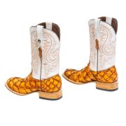 Monster Fish Brandy Cognac Cowboy Boots