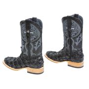 Monster Fish Classic Black Cowboy Boots