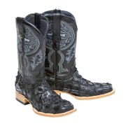 Monster Fish Classic Black Cowboy Boots