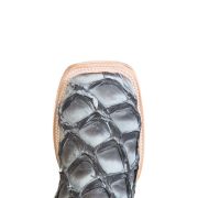 Monster Fish Mockingbird Grey Cowboy Boots EE-WIDE