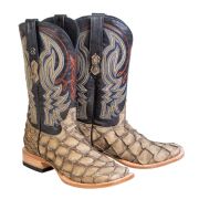 Monster Fish Sand Dune Cowboy Boots EE-WIDE
