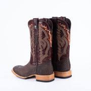 Python Matte Brown Cowboy Boots