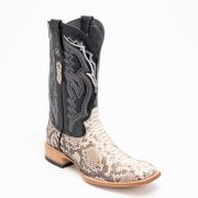 Python Natural Cowboy Boots