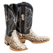 Python Natural Cowboy Boots