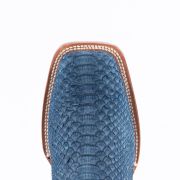 Python Nobuck Blue Cowboy Boots