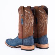 Python Nobuck Blue Cowboy Boots