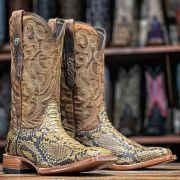 Python Pull Up Antique Cowboy Boots