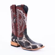 Python Satin Slate Cowboy Boots