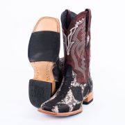 Python Satin Slate Cowboy Boots