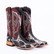 Python Satin Slate Cowboy Boots