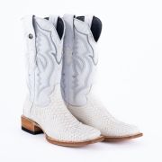 Python White Cowboy Boots