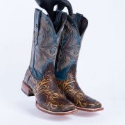 HandTooled Jungle Orix Western Boots