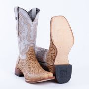 HandTooled Orix Print Western Boots