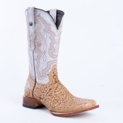 HandTooled Orix Print Western Boots