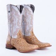 HandTooled Orix Print Western Boots