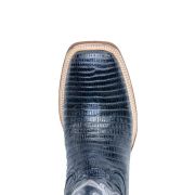 Lizard Black Print Western Boots