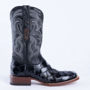 Monster Fish Black Print Western Boots