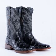 Monster Fish Black Print Western Boots