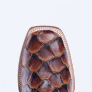 Monster Fish Cognac Matte Print Western Boots