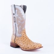 Ostrich Rustic Orix Print Western Boots
