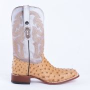 Ostrich Rustic Orix Print Western Boots